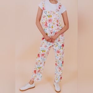 Onelovedbabe Floral Print Overalls